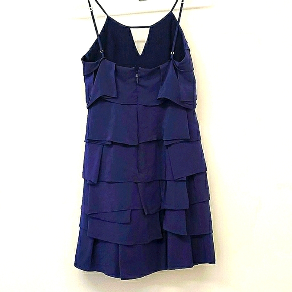 BCBG MaxAzaria Tier Ruffled Silk Dress - Picture 2 of 7